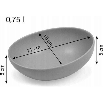 Tescoma Miska Fancy Home Stones šedá 21 cm