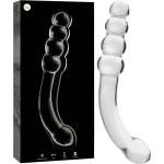 IBIZA Nebula Model 14 Dildo Borosilicate Glass 18.5x3cm Clear