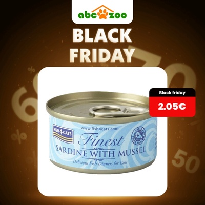 Fish4Cats Finest sardinkou a mušľami 70 g