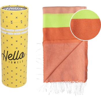 Hello Towels памучна кърпа Neon, Оранжево / Зелено