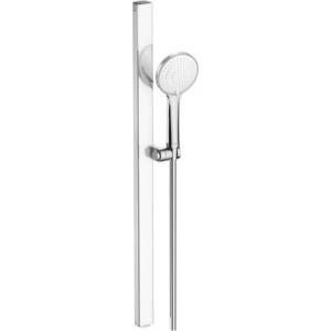 Duravit - Комплект от душ-глава, штанга и маркуч, 3 режима на струята, хром/бяло UV0682004005 (UV0682004005)