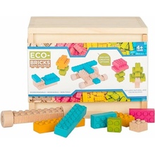 ECO-BRICKS Color dřevěná stavebnice 54 ks