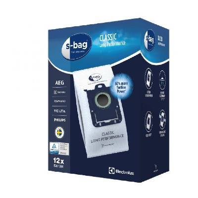 Комплект торбички за прахосмукачка Electrolux E201SM s-bag® Classic Long Performance MultiBag - 12 броя (7319599031498)