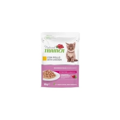 Natural Trainer Cat Kitten & Young kuřecí 24 x 85 g