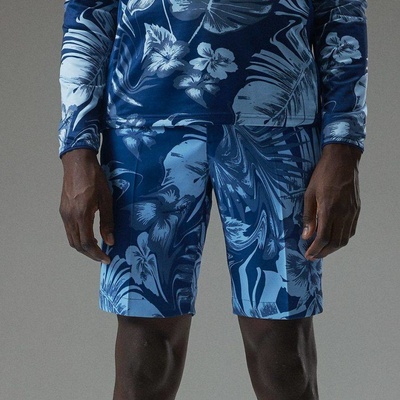 J.Lindeberg Golf Eloy Print shorts Hibiscus Blue