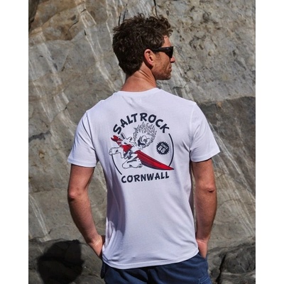 Saltrock Тениска Saltrock Wave Rider Cornwall в бяло (TSB12301017WHITE)