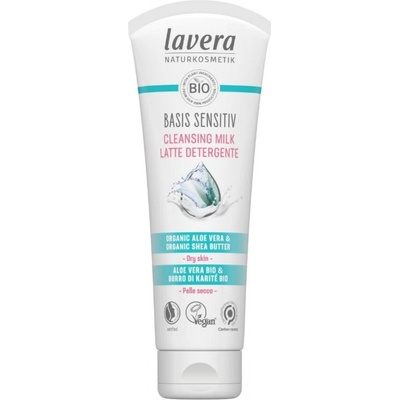 Lavera Basis Sensitiv čisticí pleťové mléko pro suchou pokožku 125 ml