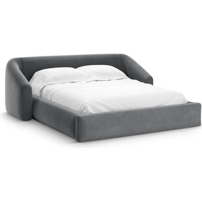 Cosmopolitan Design Сиво двойно легло 160x200 cm тапицирано с място за съхранение с включена подматрачна рамка Campi - Cosmopolitan Design (COS_BF160_51_F1_CAMPI5)