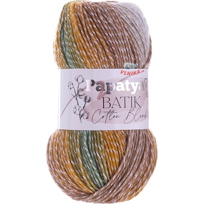 Kamgarn Příze Papatya Batik Cotton Blend Varianta: 1011