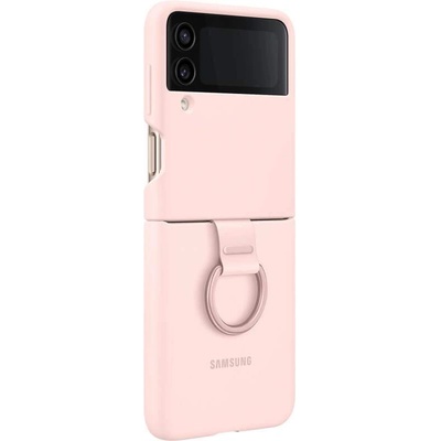 Samsung Silicone Cover Ring EF-PF721TPEGWW - оригинален силиконов кейс с пръстен против изпускане за Samsung Galaxy Flip 4 (розов)