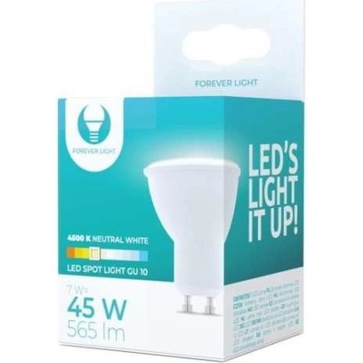 Forever LED žiarovka GU10 7W 230V 4500K neutrálna biela 565lm RTV003441