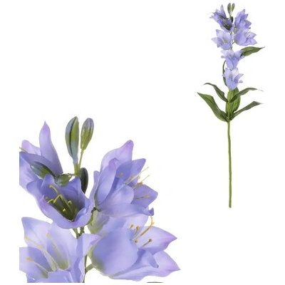 Umelá kvetina zvonček modrá 71 cm