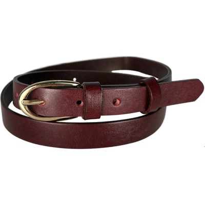 Penny Belts Dámský kožený opasek 20-205Z-95 bordó