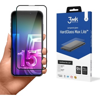 3mk Protection Скрийн протектор от закалено стъкло 3mk HardGlass Max Lite за Apple iPhone 15 Plus (KXG0073679)