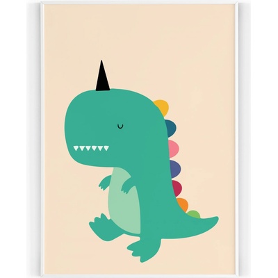 Plakát / Obraz Dinosaurus 30 x 40 cm Tiskové plátno