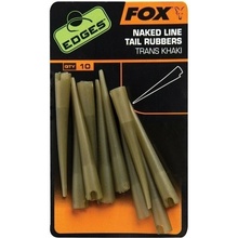 Fox Fishing Edges Naked Line Tail Rubbers Trans Khaki