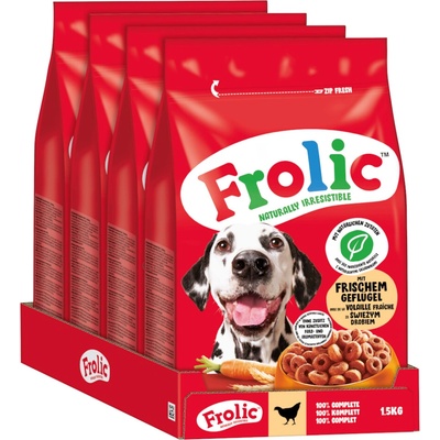 Frolic hydina zelenina + ryža 4 x 1,5 kg