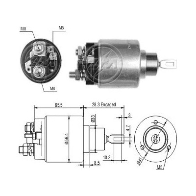 Spínač startéru ZM - Bosch 0331303106