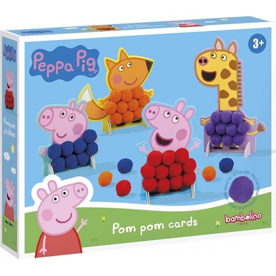 Totum Творчески комплект, Totum, Peppa Pig, Декорирай с помпони
