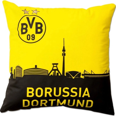 BORUSSIA DORTMUND vankúš Borussia Dortmund žlto-čierny 40x40