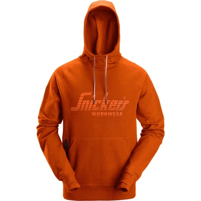 Snickers Workwear mikina s kapucňou Bright oranžová