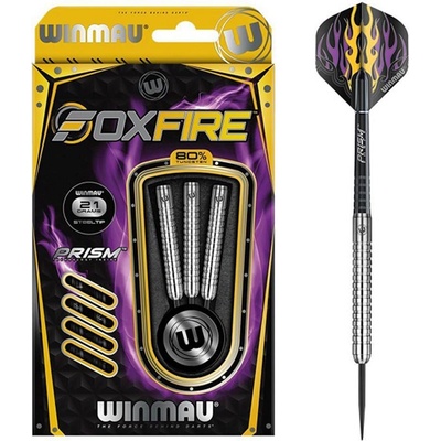 Winmau Foxfire Tungsten Alloy Darts - Silver/Black