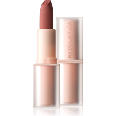 Revolution Beauty Lip Allure Soft Satin Lipstick Кремообразно червило със сатенено покритие цвят Brunch Pink Nude 3.2 гр
