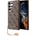 GUESS PU 4G Charms Collection Leather Hard Case - дизайнерски кожен кейс за Samsung Galaxy S24 Ultra (кафяв)
