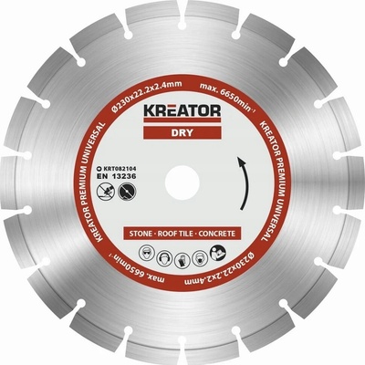 Kreator KRT082104 - Diamantový kotúč segmentový 230mm PREMIUM