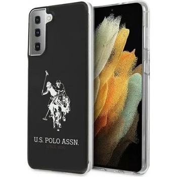 Поликарбонатен гръб U. S. Polo Shiny Big Logo за Samsung Galaxy S21, черен, USHCS21STPUHRBK