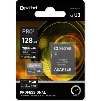 Image 1 of Platinet Pro microSDXC 128GB U3/A1 (PL0191)