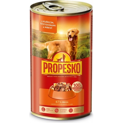 Propesko Adult kúsky Kura cestoviny a mrkev 1240 g