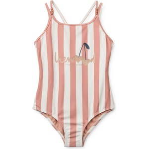 LIEWOOD Детски бански костюм LIEWOOD Kid's Suna Stripe Swimsuit - Coral Blush / Creme De La Creme Stripe - размер 86 (EU) (750-3108-0111)