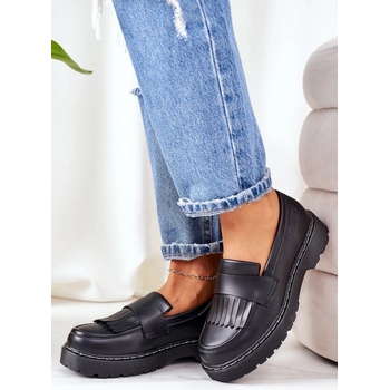 BIG STAR SHOES dámské mokasíny černá šedá