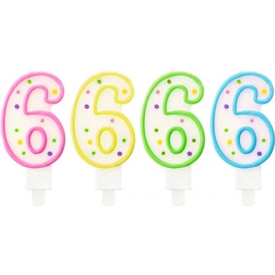 Godan Dortové svíčky č.6 tečky 147898