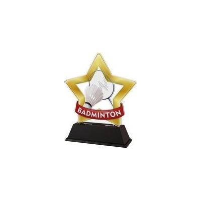 Poháry Bauer Akrylátová trofej STAR001M04 Badminton