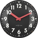 NeXtime Стенен или настолен часовник Duomo Mini черен (3533ZW) Будилник