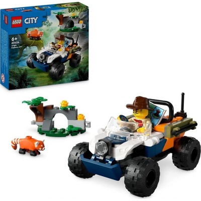 LEGO® City 60424 Štvorkolka na prieskum džungle – misia panda červená