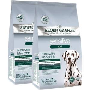 Arden Grange Sensitive Adult Ocean White Fish and Potato 2 x 12 kg