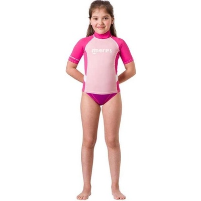 Tričko MARES RASH GUARD - Krátky Rukáv - Dievčenská