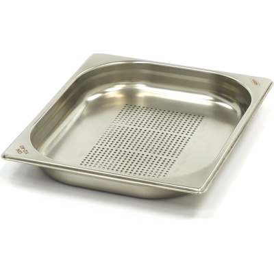 Gastronádoba 1/2 GN - perforovaná - hloubka 4 cm - 32,5 x 26,5 cm - nerezová ocel
