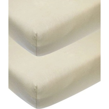 Meyco Baby Бебешки чаршафи с ластик Meyco Baby - 60 х 120 cm, 2 броя, пясък (564206)