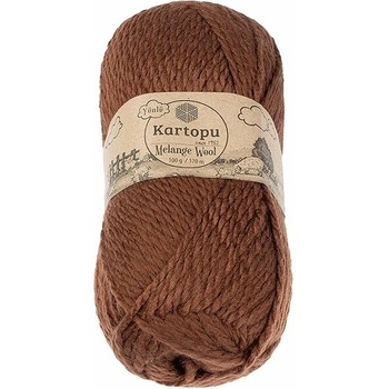 BELLATEX Melange Wool 100 g – 1892 hnedá