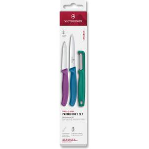 Victorinox Комплект нож и белачка SWISS CLASSIC, комплект 3 бр. , многоцветен, пластмаса, Victorinox (VN6711633C1)