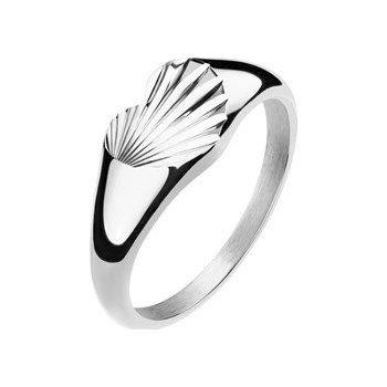 Šperky4U Ocelový prsten se srdíčkem OPR1943