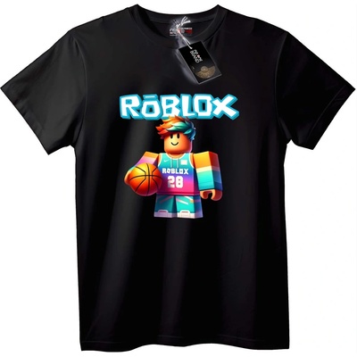 NOONEBRAND Тениска Roblox Баскетбол - L, Black