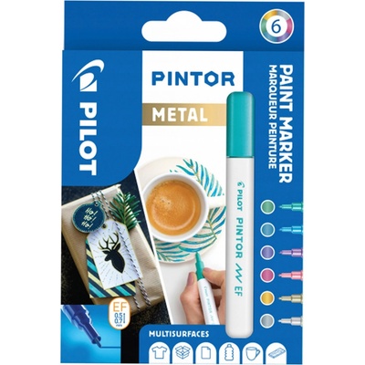 Pilot Pintor 4077 EF Metal 6ks