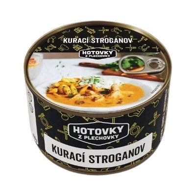 Hotovky z plechokvy Kuracie stroganov 800 g