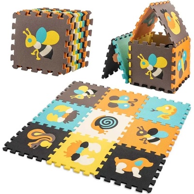 KIK KX5208 Kontrastné penové Puzzle 85 cm x 85 cm 9 dielov