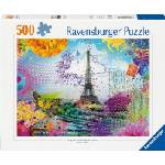Ravensburger Пъзел Ravensburger от 500 части - Пощенска картичка от Париж (12000772)